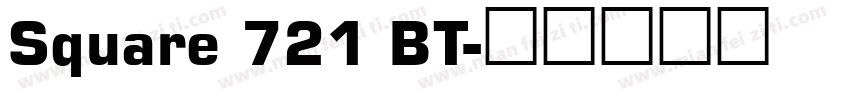 Square 721 BT字体转换